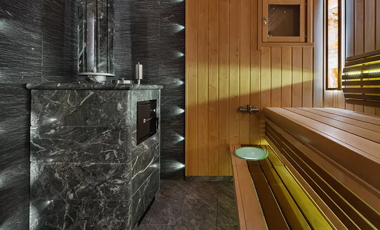 Установка печи для бани Установка печи для бани