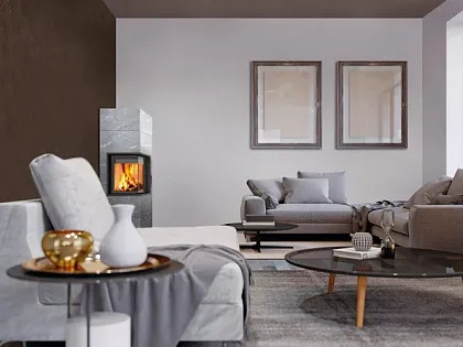 печь-камин tulikivi kelo white classic 1800 мм