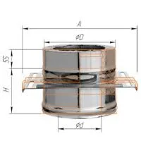 площадка феррум монтажная (430 + нерж.), ф115/200, по воде уценка