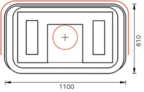 печь-камин tulikivi otra nobile 1635 мм 