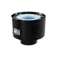 зонт craft нержавеющий (316/0,8 мм) ф150 с ветрозащитой по воде, черный