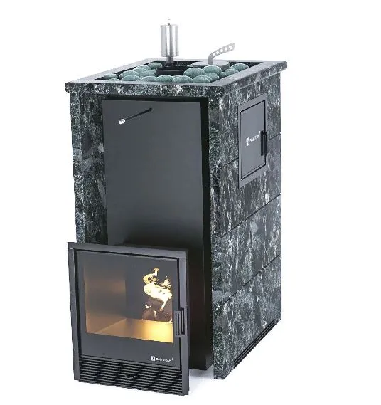 печь для бани изистим геленджик premium в трехстор. кожухе из пироксенита с сабк-50, aisi430