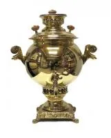 самовар угольный жаровый, 5 л, латунный, персидский, 2017/3