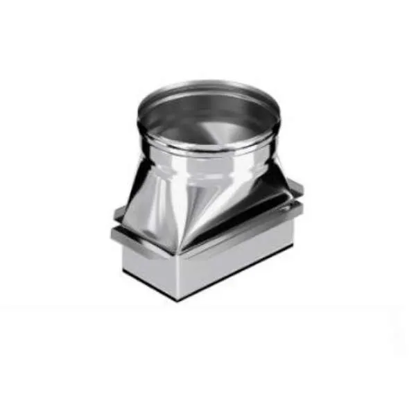 переход craft нержавеющий (304/0,5 мм) c кирпичной кладки 125х125мм на ф150 