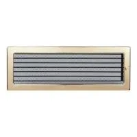 решетка вентиляционная 170*480 мм, золото, с жалюзи, fireway