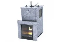 печь для бани изистим геленджик м2 premium в четыр.кожухе из талькохл. закр.верх бок.вход слева 321