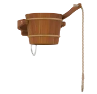 обливное устройство sawo 393-d, 18 л, с пластиковой вставкой, кедр