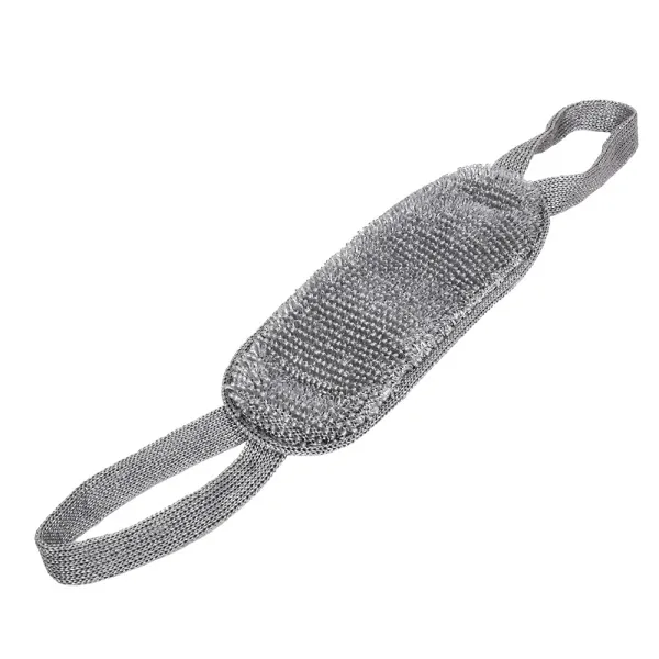 мочалка мужская двухсторонняя с ручками (57х13см) банные штучки