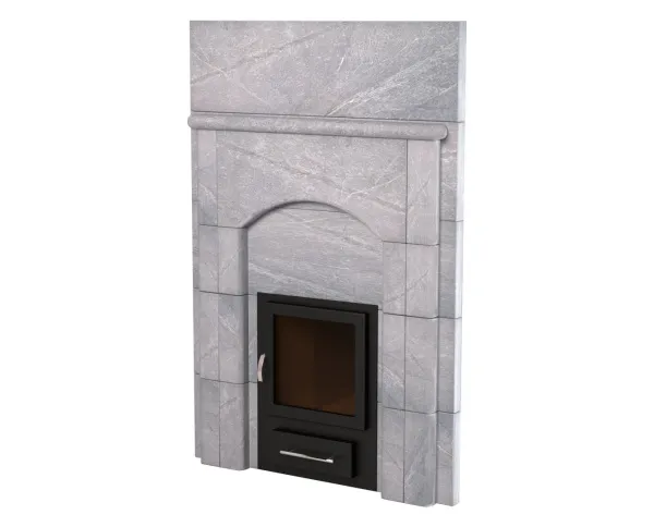 портал для банной печи изистим из талькохлорита 900x100x1250 мм без верхней плиты