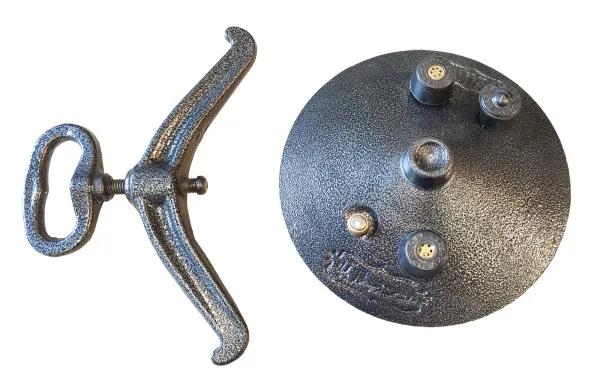 афганский казан-скороварка rashko baba с ручками 15 литров черный, алюминий